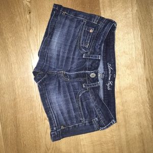 Denim shorts